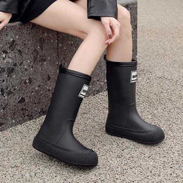 高筒防水防滑加絨耐磨時尚雨鞋