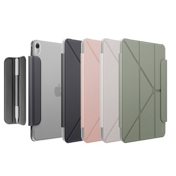 UNIQ iPad Air 11吋(M4 -M2 | 2024-2026) Camden Lite磁吸設計可拆卸式筆套多功能極簡透明保護套