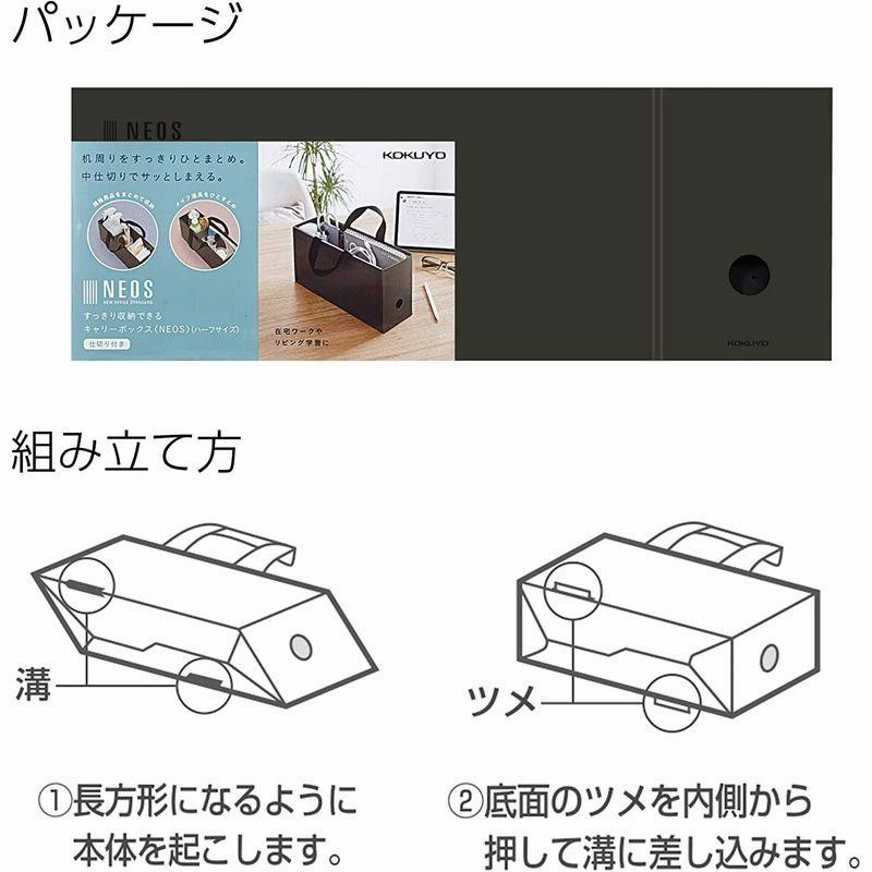 新発売 コクヨ すっきり収納できるキャリーボックス NEOS ＤＧ A4P-NELFM-DG