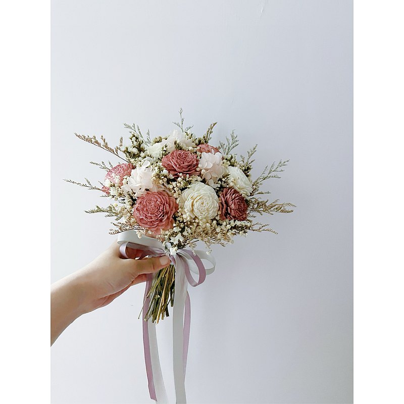 新娘捧花 伴娘捧花 乾燥花捧花 結婚 登記花束