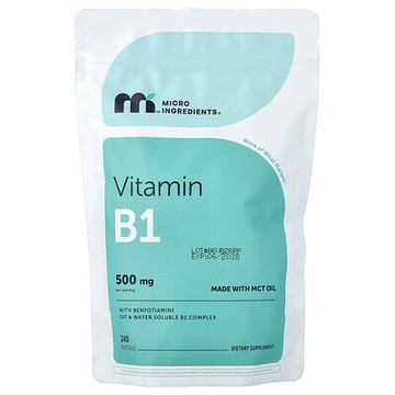 Micro Ingredients, 含苯磷硫胺的維生素 B1，240 粒軟膠囊