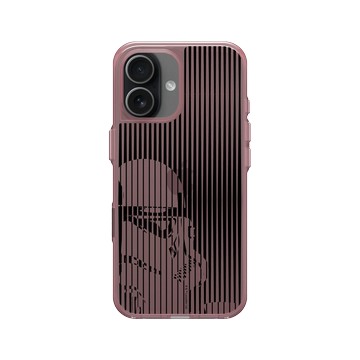 iPhone 17 Clear (相機按鈕) 晶醺玫 - 迪士尼-星際大戰 Star Wars - 風暴兵-黑白條紋