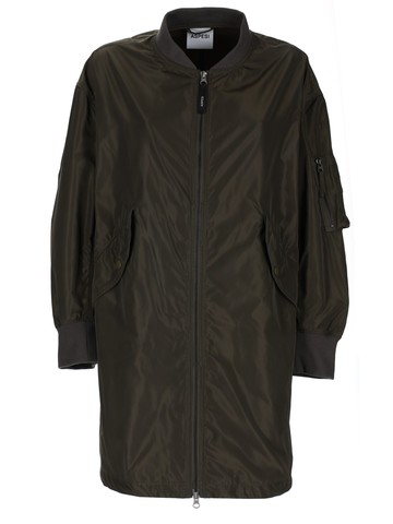 aspesi long bomber jacket