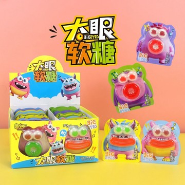 現✨貨 网红爆款表情萌怪儿童零食创意趣味眼球软糖搞怪造型糖果儿童