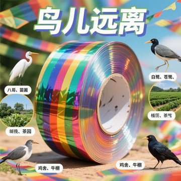 ❄️免運臺灣出貨❄️雙面反光驅鳥綵帶驚鳥趕鳥神器驅鳥神器農田果園防鳥綵帶驅鳥閃光