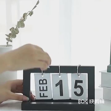 創意ins木質翻頁日歷臺歷辦公桌面裝飾品小擺件北歐家居書房擺設