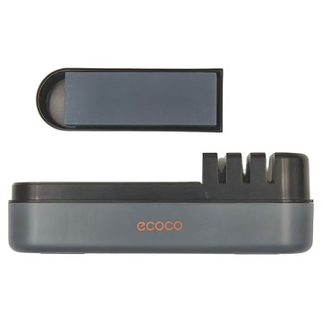 ecoco 意可可 時尚四段速磨快鋒磨刀器 ABS/PS/SIC材質 210x50x70mm  210 x 50 x 70mm  1個