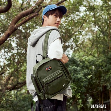 STAYREAL STAY WILD 後背包 - 軍綠