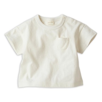 akachan honpo - 短袖經典T恤-天竺材質-米白色