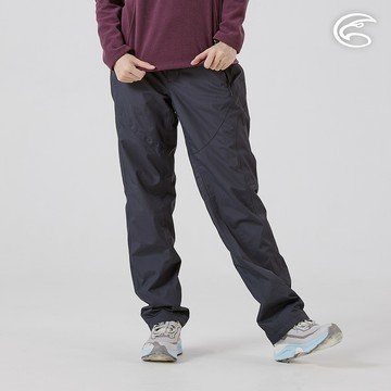 ADISI 女防水防風透氣超撥雙層保暖褲 AP2521015 碳灰 (S-2XL)｜內裡刷毛 超撥水 防水透濕