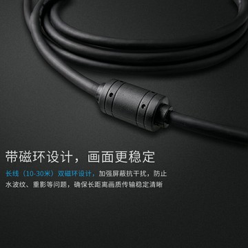 帝特vga線電腦顯示器連接線數據傳輸信號雙屏幕臺式與主機和高清vja投影儀筆記本15米10米20米延長視頻線