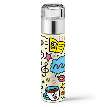 PO: 丹麥POxKazuhaRinnu攜帶式陶瓷塗層保溫杯240ml (共2色)