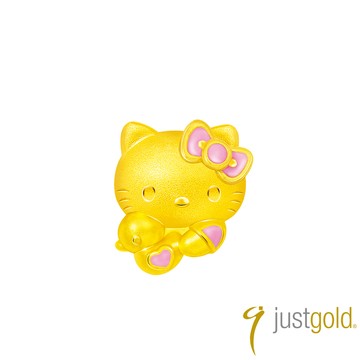 【Just Gold 鎮金店】三麗鷗 Hello Kitty 甜萌寶寶-小鴨 黃金串珠