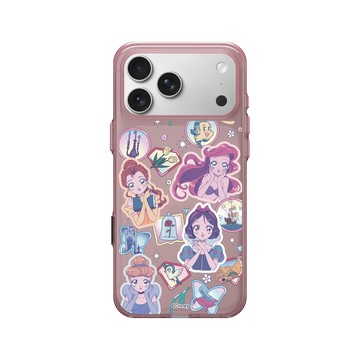 iPhone 17 Pro Max Clear (相機按鈕) 晶醺玫 - 迪士尼-公主系列 Disney Princess - 迪士尼公主 - 漫畫貼紙風格