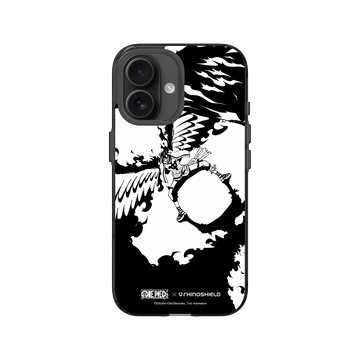 iPhone 16 Clear (相機按鈕) 酷墨灰 - 航海王 One Piece - 復刻系列-不死鳥馬可