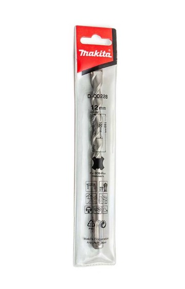 MAKITA 牧田 D-00228 四溝二刃 四溝鑽頭 12*160 配件 水泥 鑽頭 鑽尾 四溝 免出力