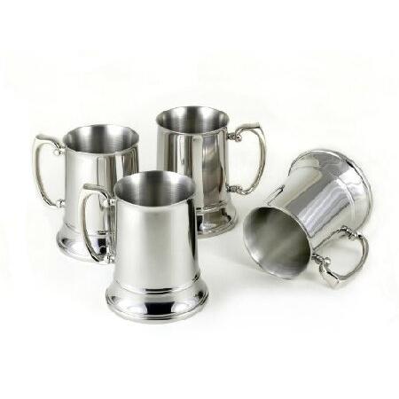 Set of Stainless Steel Beer Mugs by StainlessLUX