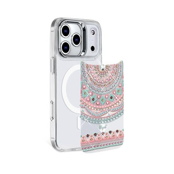 apbs iPhone系列 可拆式磁吸片材彩鑽手機殼-單售片材4