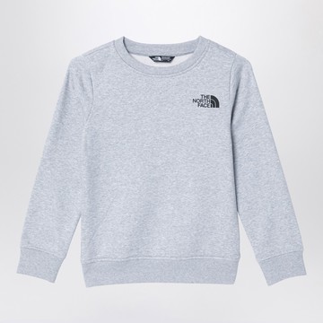Grey plush cotton sweatshirt