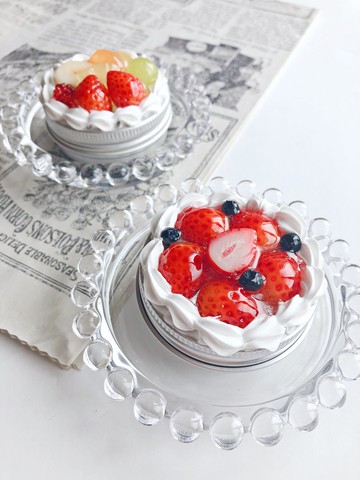 閃亮的草莓餡餅小包糖果裝飾