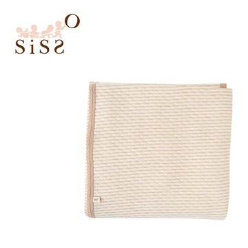 【SISSO有機棉】咖條空氣棉萬用毯(長100X寬100cm)