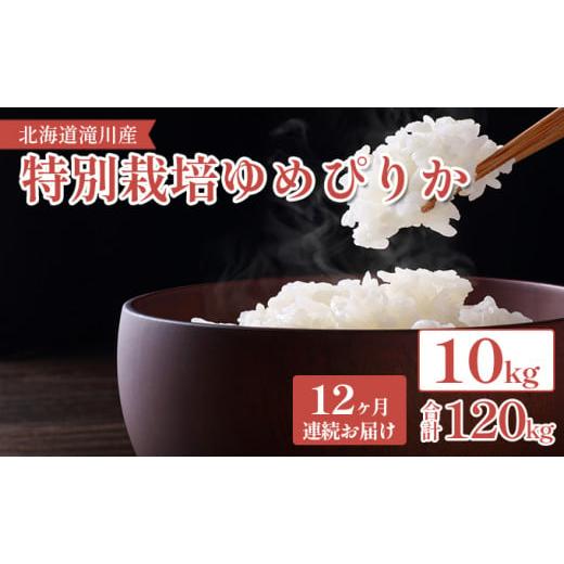 ふるさと納税 北海道 滝川市 北海道滝川産 特別栽培ゆめぴりか 10kg 12ヶ月連続｜北海道 滝川市 特別栽培 米 お米 白米 ご飯 ゆめぴりか ユメピリカ 特別栽培…