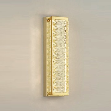 輕奢風 不銹鋼水晶壁燈 F85-09-K4116(裝潢用)