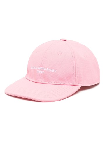 Stella McCartney - logo-embroidered baseball cap - women - Cotton/Acrylic - 56 - Pink