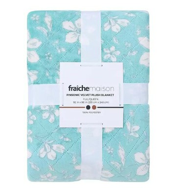 Fraiche Maison 雙人舒適毯 夏日花卉