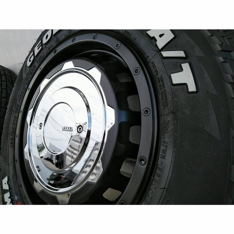 ジムニー JB64 JB23 タイヤホイール ヨコハマ ジオランダー A/T G015 185/85R16 ホワイトレター 16インチ SwaGGer  | LINEショッピング