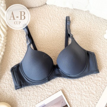 學生內衣【微笑甜豆】嚴選涼感素材軟鋼圈內衣*A-B罩 (藍) #6606