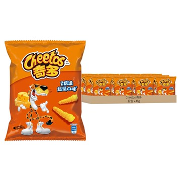 奇多 Cheetos 2倍濃起司口味玉米棒 一口接一口 愛不釋手 濃郁香氣  46g  12包