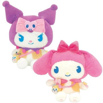 小禮堂 Sanrio 三麗鷗 x KUPPY RAMUNE 絨毛玩偶娃娃 (斜背包款)