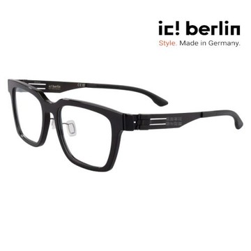 【ic! berlin】George Solid Black HD 德國薄鋼眼鏡 公司貨