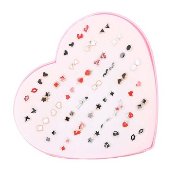 個性耳釘公主兒童洞女童可愛小學生純銀卡通耳環。