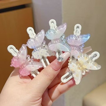 【蜜糖の髮飾】臺灣出貨夢幻蝴蝶造型髮夾少女心髮夾邊夾可愛小清新碎髮夾髮飾