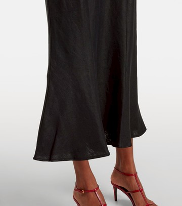 Faithfull Linen midi skirt