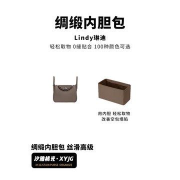 DGAZ汐雅橘光適用于Lindy19mini/26/30/34第二代新綢緞內膽包收納