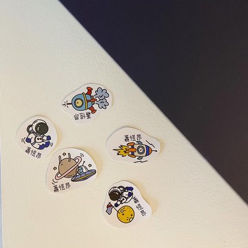 太空  手繪姓名貼 姓名貼 50張