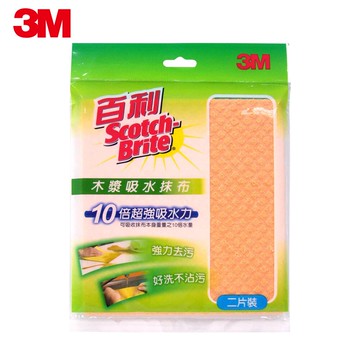 3M 百利木漿棉吸水抹布 2片裝★3M 迎新送舊 ★299起免運