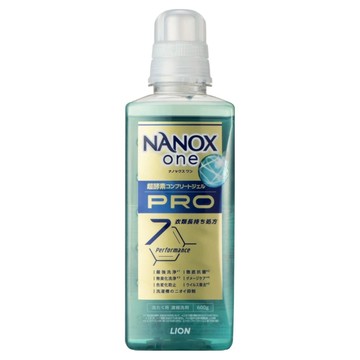 LION 獅王 NANOX one 奈米樂 PRO 加強洗淨抗菌除臭洗衣精  600g  1瓶