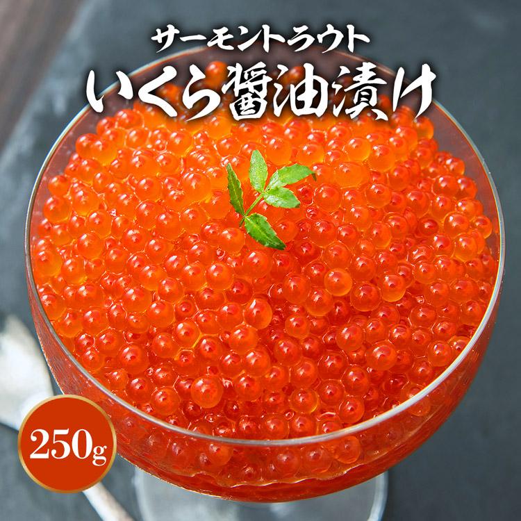 いくら 醤油漬け サーモントラウト 紅鮭 食べ比べ 250g×2 丼 軍艦 手巻き寿司 ちらし寿司 送料無料 冷凍便 ギフト お中元 お取り寄せグルメ 食品