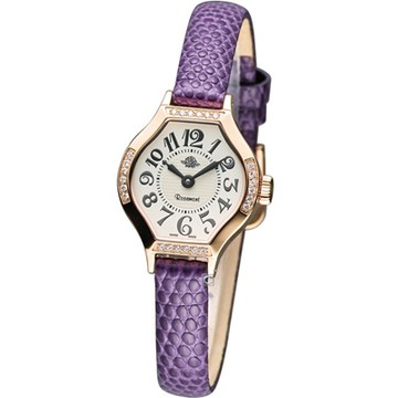 Rosemont 茶香玫瑰系列VI 酒桶型時尚錶-紫色錶帶/22x28mm