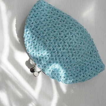 Ba-ba (m) 茉莉花紋鉤針編織小包 No.C1782