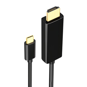 4K高畫質Type-c to HDMI影音轉接線  1.8m  1條  黑色