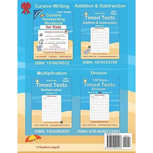 Handwriting Practice Book for Kids Ages 6ー8: Printing workbook for Grades