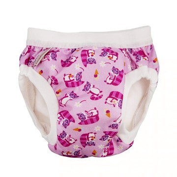 ImseVimse 有機棉幼兒如廁訓練褲  SL(13~17kg)  粉紅浣熊  1件