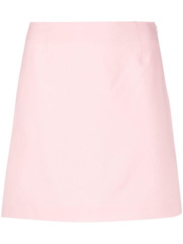 Manuel Ritz - virgin-wool mid-rise mini skirt - women - Virgin Wool/Polyester/Spandex/Elastane - 40 - Pink