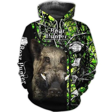 3D Animal Print Pullover Hoodie 3D動物印花長袖套頭連帽衛衣
