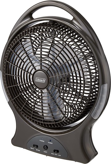日本代購 Coleman 充電式 電風扇 2000038814 露營 電扇 LED燈 手提 便攜 附收納袋